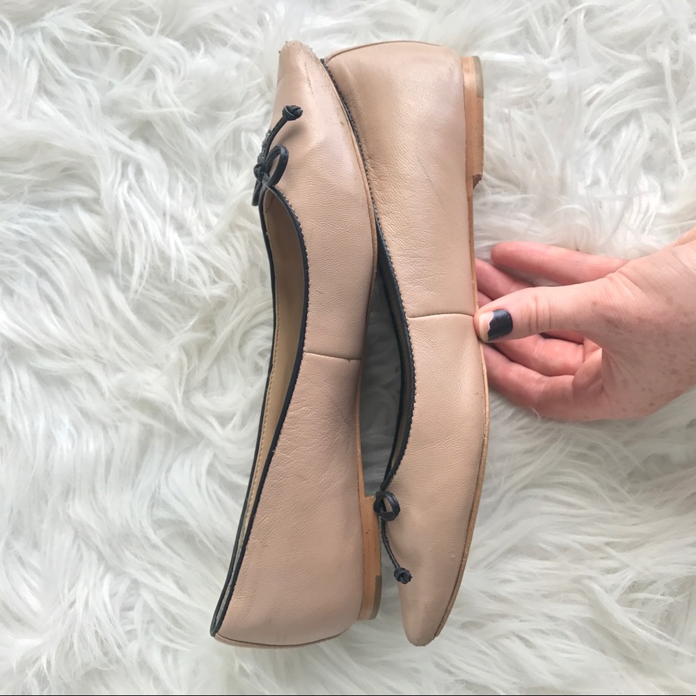 COACH Nude Leather Flats "Radient" Style - Picture 8 of 8
